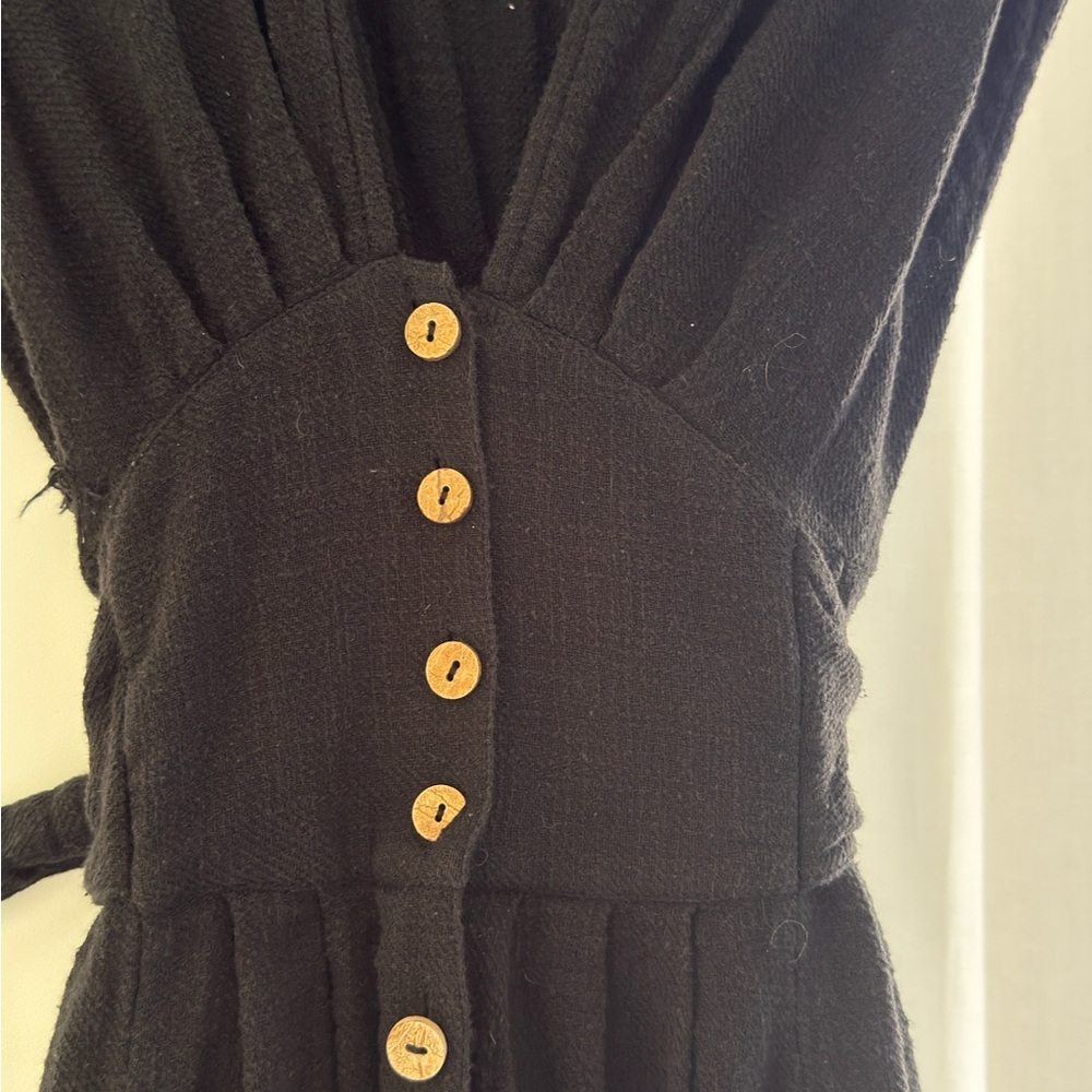 Free People Jacinta Black Maxi Dress XS - Picture 3 of 8
